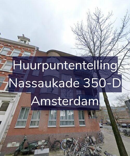 Foto gevel Huurpuntentelling voor Nassaukade 350-D, Amsterdam