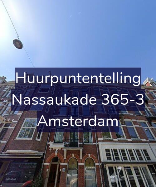 Foto gevel Huurpuntentelling voor Nassaukade 365-3, Amsterdam