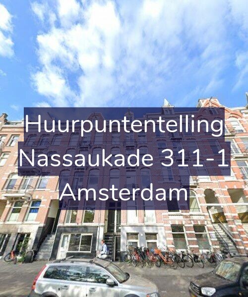 Foto gevel Huurpuntentelling voor Nassaukade 311-1, Amsterdam