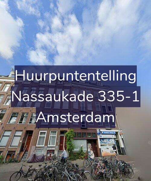 Foto gevel Huurpuntentelling voor Nassaukade 335-1, Amsterdam