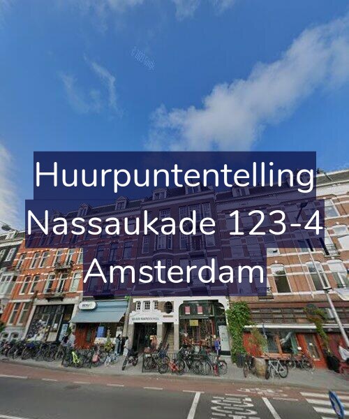 Foto gevel Huurpuntentelling voor Nassaukade 123-4, Amsterdam