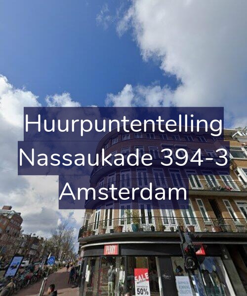 Foto gevel Huurpuntentelling voor Nassaukade 394-3, Amsterdam