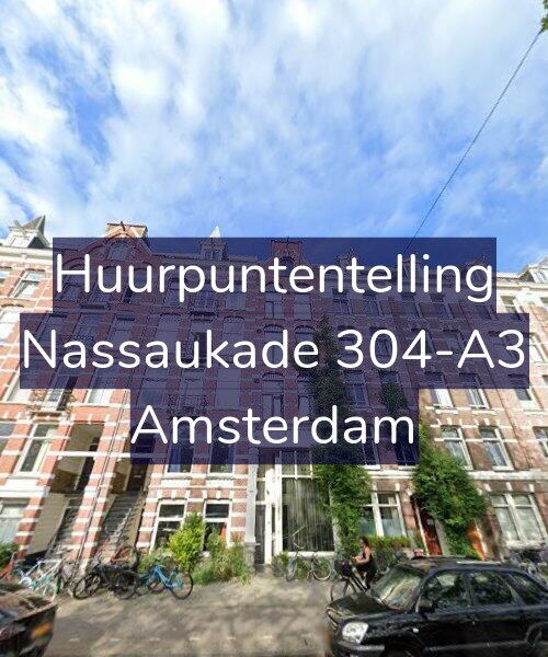Foto gevel Huurpuntentelling voor Nassaukade 304-A3, Amsterdam