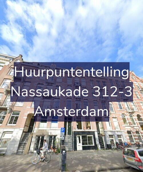 Foto gevel Huurpuntentelling voor Nassaukade 312-3, Amsterdam