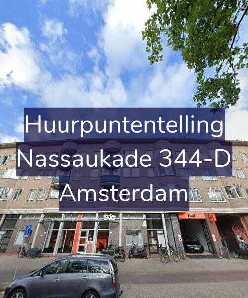 Foto gevel Huurpuntentelling voor Nassaukade 344-D, Amsterdam