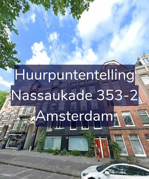 Foto gevel Huurpuntentelling voor Nassaukade 353-2, Amsterdam