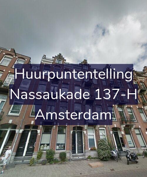 Foto gevel Huurpuntentelling voor Nassaukade 137-H, Amsterdam