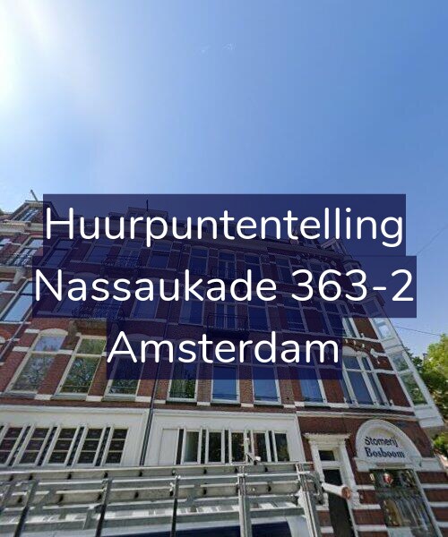 Foto gevel Huurpuntentelling voor Nassaukade 363-2, Amsterdam