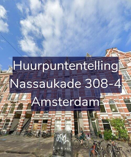 Foto gevel Huurpuntentelling voor Nassaukade 308-4, Amsterdam