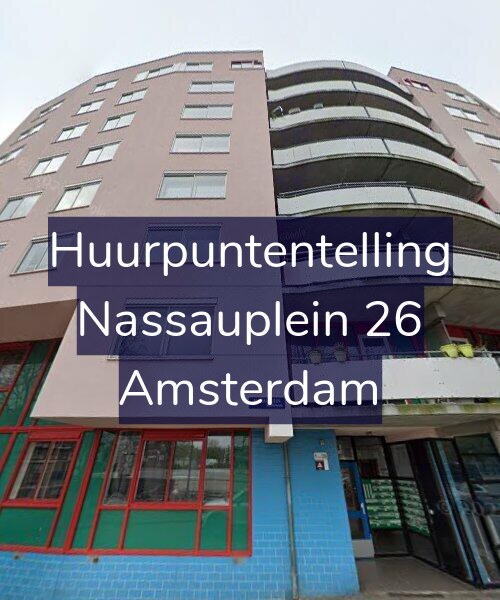 Foto gevel Huurpuntentelling voor Nassauplein 26, Amsterdam