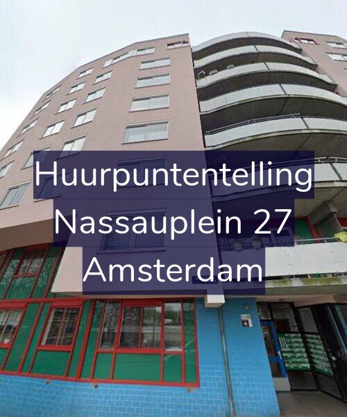 Foto gevel Huurpuntentelling voor Nassauplein 27, Amsterdam
