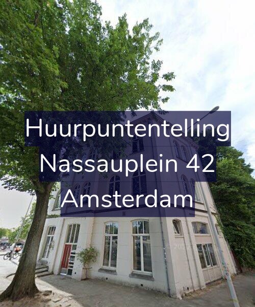 Foto gevel Huurpuntentelling voor Nassauplein 42, Amsterdam