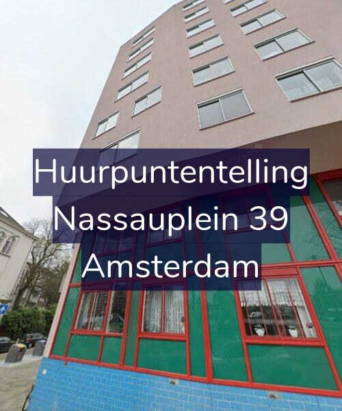 Foto gevel Huurpuntentelling voor Nassauplein 39, Amsterdam