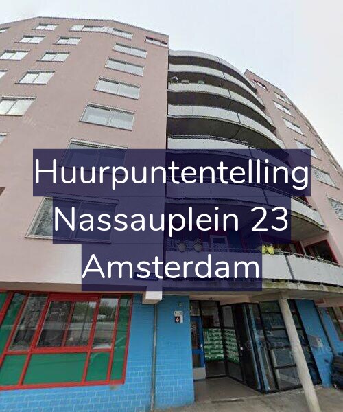 Foto gevel Huurpuntentelling voor Nassauplein 23, Amsterdam