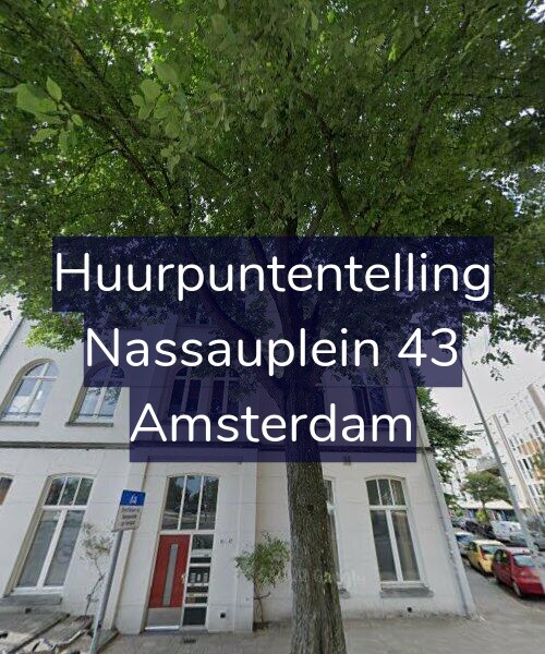 Foto gevel Huurpuntentelling voor Nassauplein 43, Amsterdam