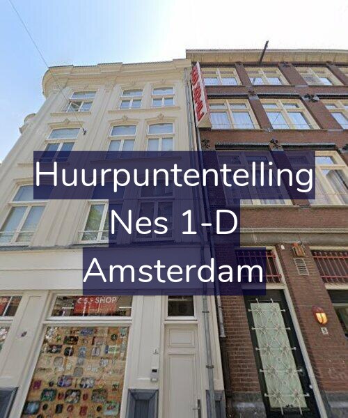 Foto gevel Huurpuntentelling voor Nes 1-D, Amsterdam