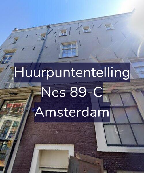 Foto gevel Huurpuntentelling voor Nes 89-C, Amsterdam
