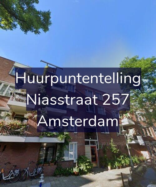 Foto gevel Huurpuntentelling voor Niasstraat 257, Amsterdam