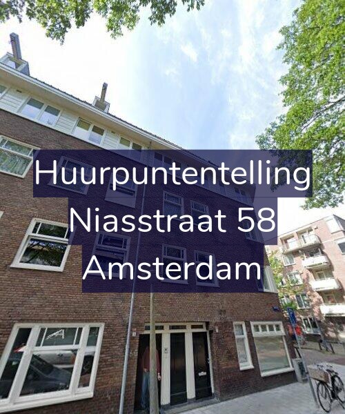 Foto gevel Huurpuntentelling voor Niasstraat 58, Amsterdam