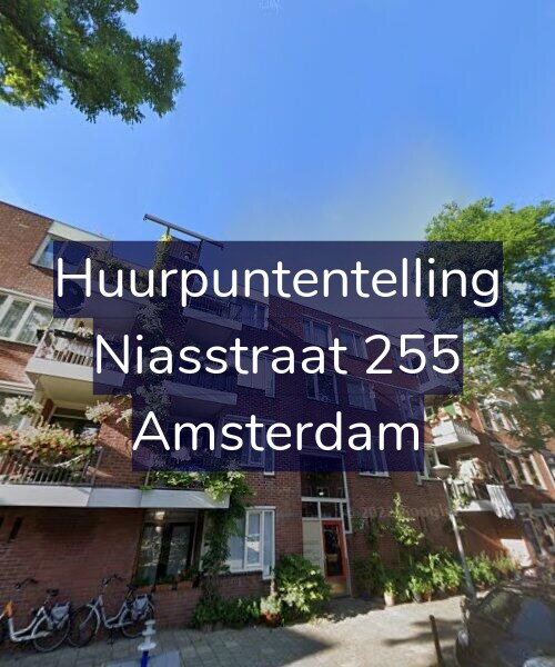 Foto gevel Huurpuntentelling voor Niasstraat 255, Amsterdam