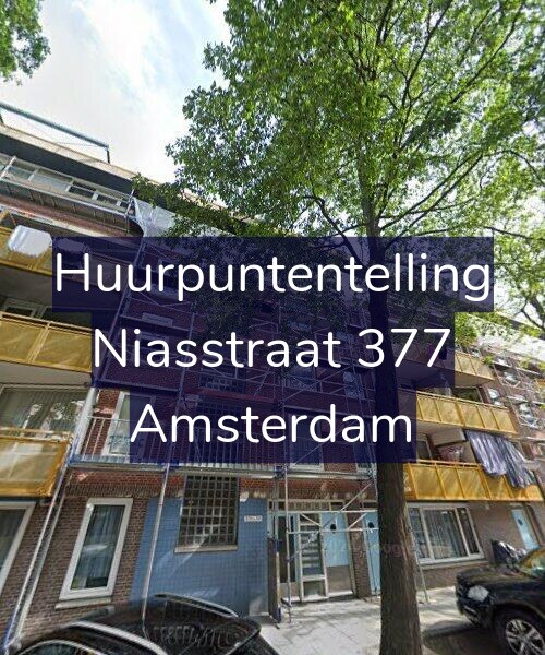 Foto gevel Huurpuntentelling voor Niasstraat 377, Amsterdam