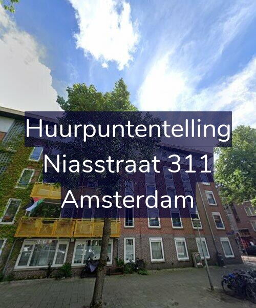 Foto gevel Huurpuntentelling voor Niasstraat 311, Amsterdam