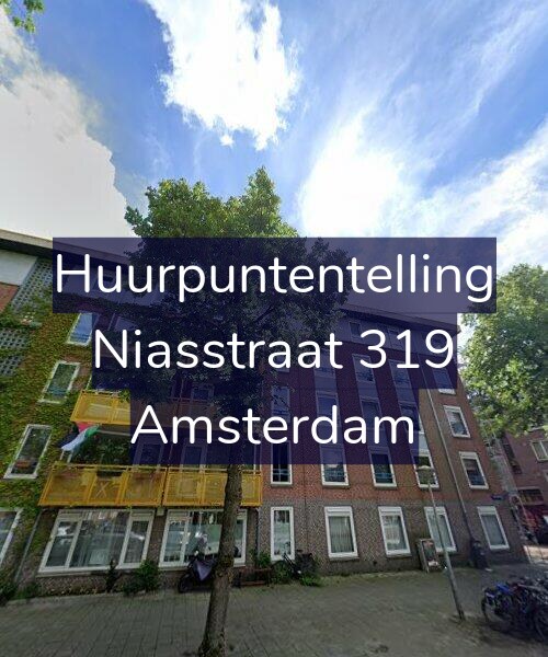 Foto gevel Huurpuntentelling voor Niasstraat 319, Amsterdam