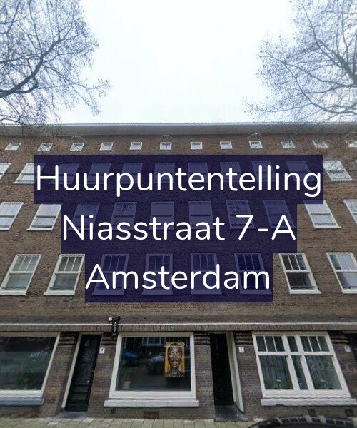 Foto gevel Huurpuntentelling voor Niasstraat 7-A, Amsterdam