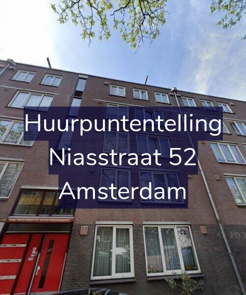 Foto gevel Huurpuntentelling voor Niasstraat 52, Amsterdam