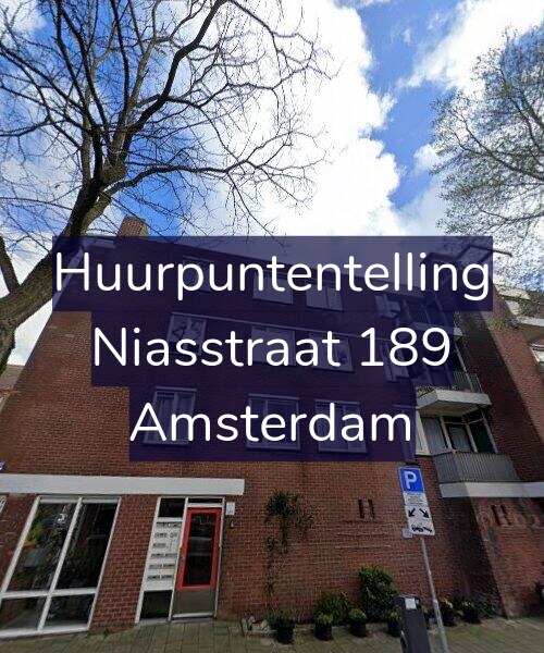 Foto gevel Huurpuntentelling voor Niasstraat 189, Amsterdam