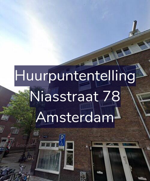 Foto gevel Huurpuntentelling voor Niasstraat 78, Amsterdam