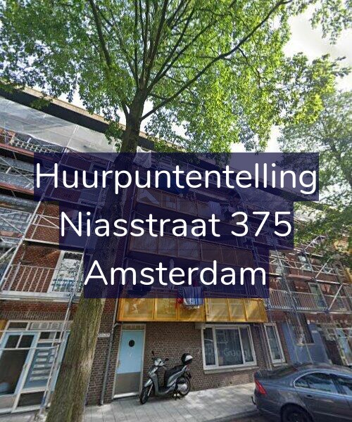 Foto gevel Huurpuntentelling voor Niasstraat 375, Amsterdam