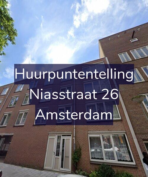 Foto gevel Huurpuntentelling voor Niasstraat 26, Amsterdam