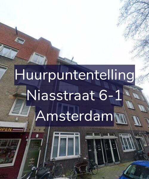Foto gevel Huurpuntentelling voor Niasstraat 6-1, Amsterdam
