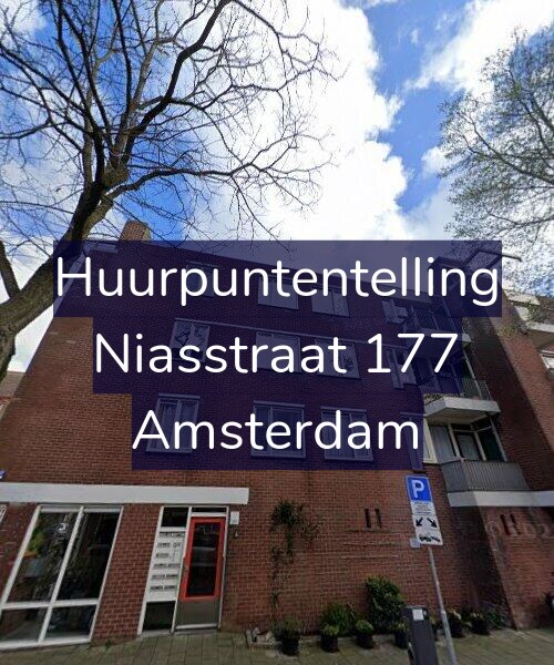 Foto gevel Huurpuntentelling voor Niasstraat 177, Amsterdam