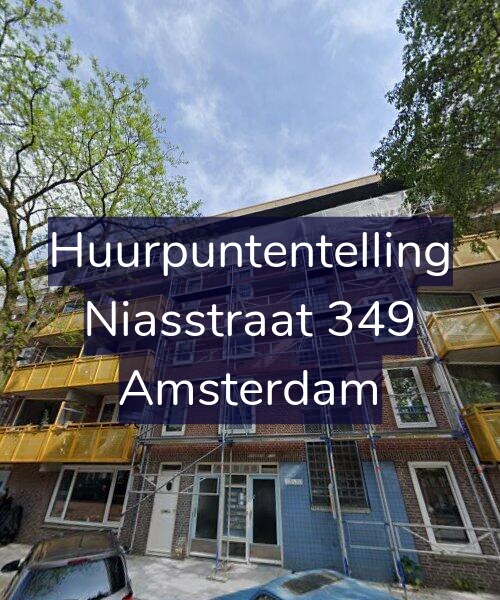 Foto gevel Huurpuntentelling voor Niasstraat 349, Amsterdam