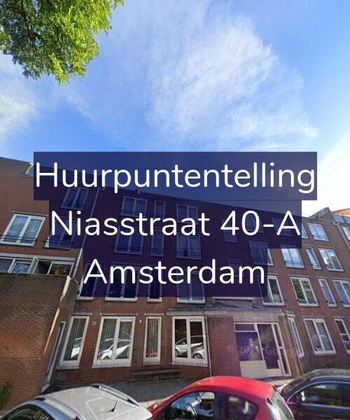 Foto gevel Huurpuntentelling voor Niasstraat 40-A, Amsterdam