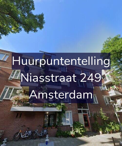Foto gevel Huurpuntentelling voor Niasstraat 249, Amsterdam