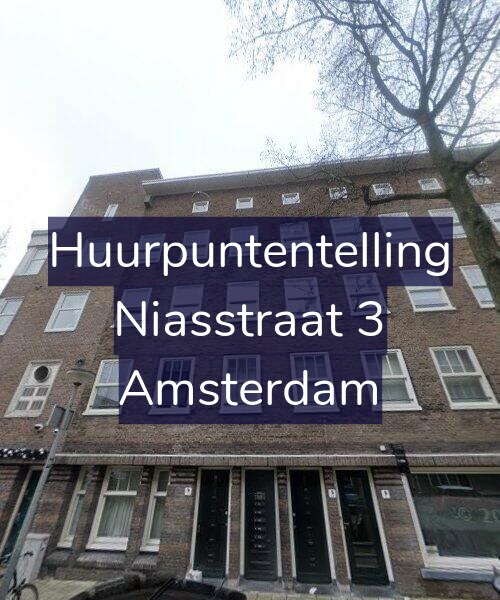 Foto gevel Huurpuntentelling voor Niasstraat 3, Amsterdam