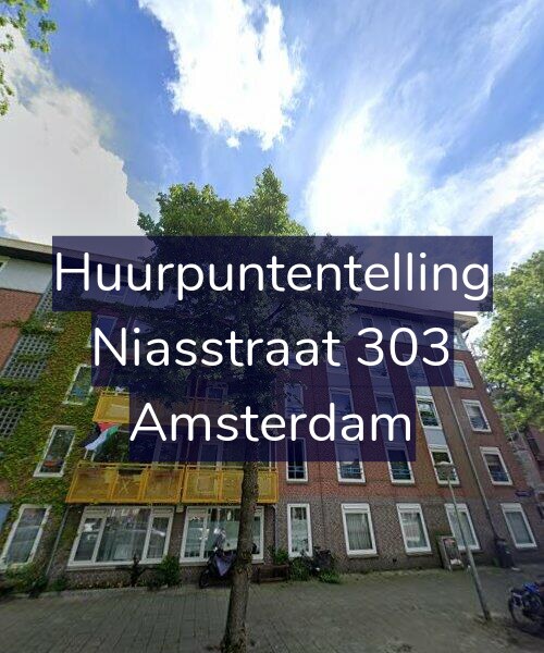 Foto gevel Huurpuntentelling voor Niasstraat 303, Amsterdam