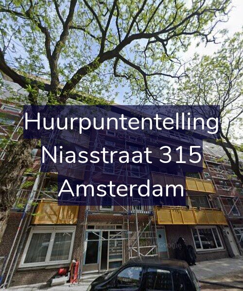 Foto gevel Huurpuntentelling voor Niasstraat 315, Amsterdam