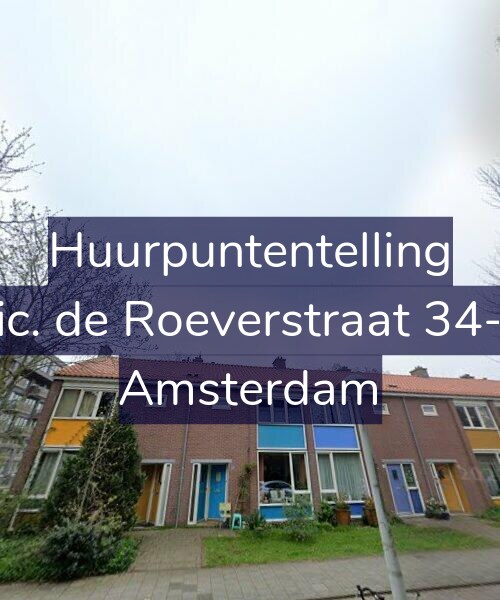 Foto gevel Huurpuntentelling voor Nic. de Roeverstraat 34-H, Amsterdam