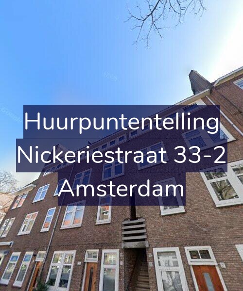 Foto gevel Huurpuntentelling voor Nickeriestraat 33-2, Amsterdam