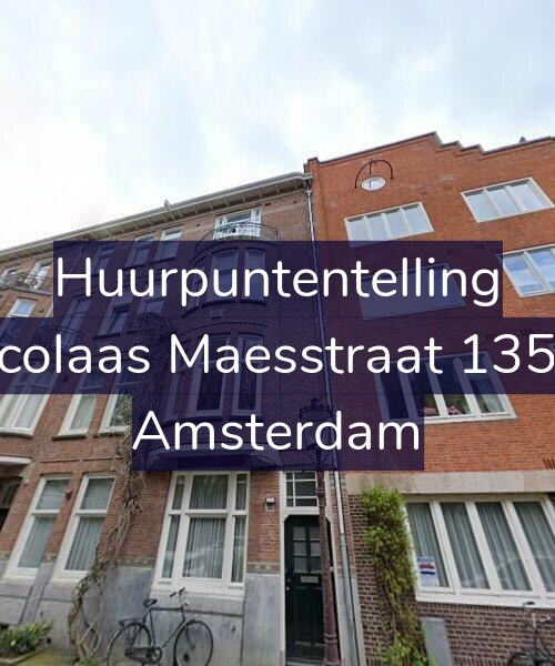 Foto gevel Huurpuntentelling voor Nicolaas Maesstraat 135-3, Amsterdam