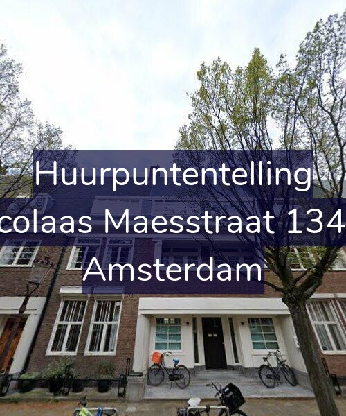 Foto gevel Huurpuntentelling voor Nicolaas Maesstraat 134-B, Amsterdam