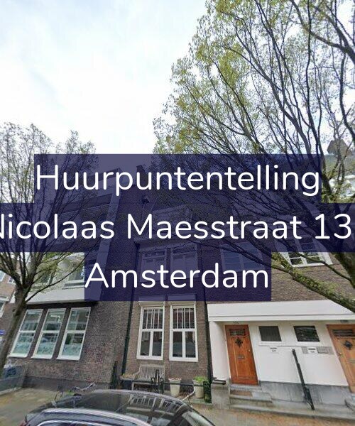 Foto gevel Huurpuntentelling voor Nicolaas Maesstraat 138, Amsterdam