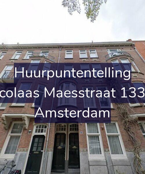 Foto gevel Huurpuntentelling voor Nicolaas Maesstraat 133-1, Amsterdam