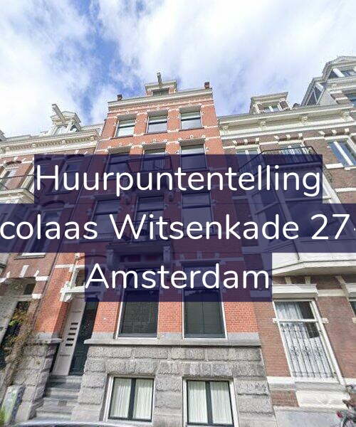 Foto gevel Huurpuntentelling voor Nicolaas Witsenkade 27-A, Amsterdam