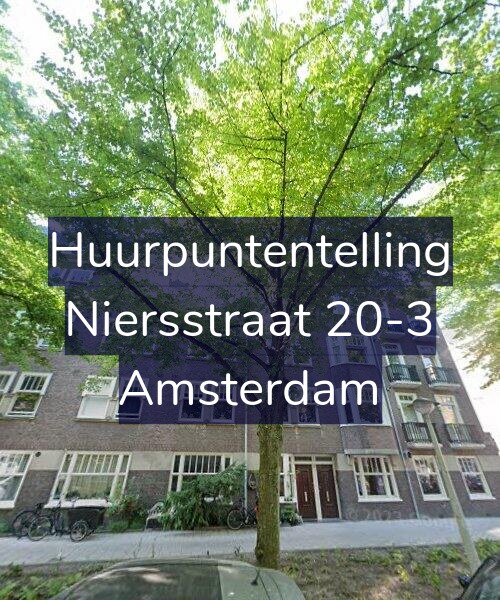 Foto gevel Huurpuntentelling voor Niersstraat 20-3, Amsterdam