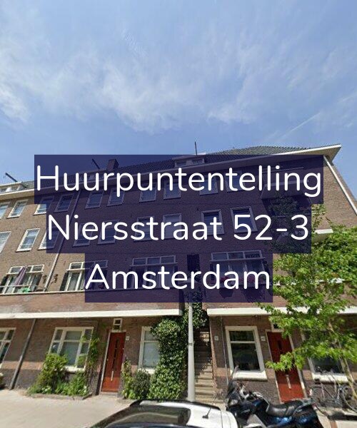 Foto gevel Huurpuntentelling voor Niersstraat 52-3, Amsterdam